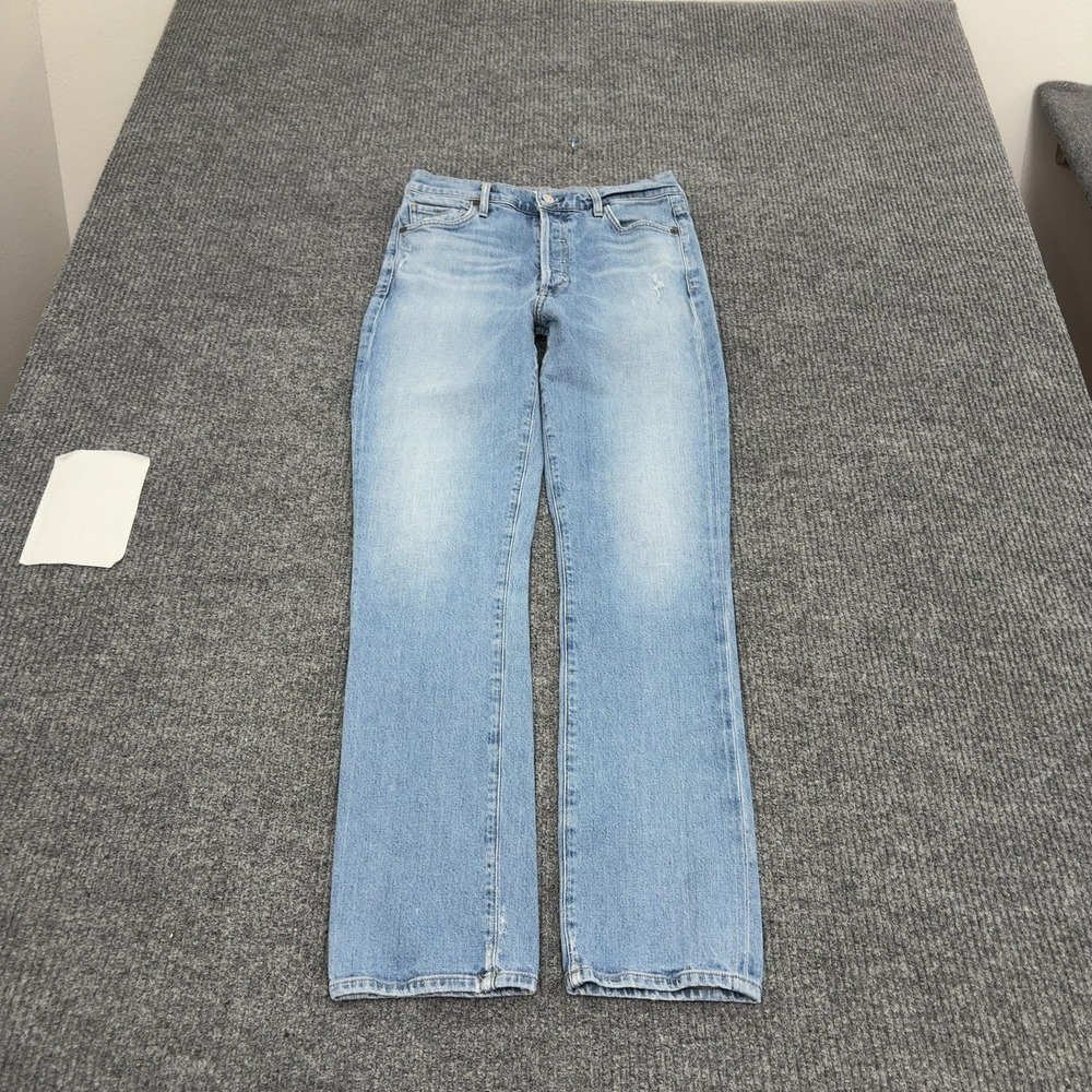 Citizens of Humanity Jeans Women 27 Blue Cotton Olivia Long High Rise Slim Denim